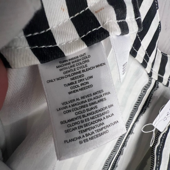 Black and White Striped Jumpsuit Rachel Roy size 6 - Picture 10 of 12